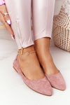 Suede Ballerinas Sergio Leone BL622 Pink