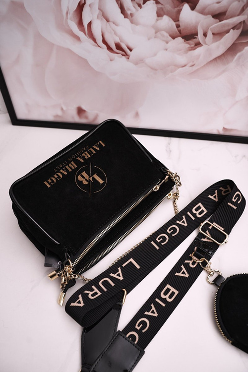 Dámská Spojková Kabelka S Kabelkou LAURA BIAGGI černá