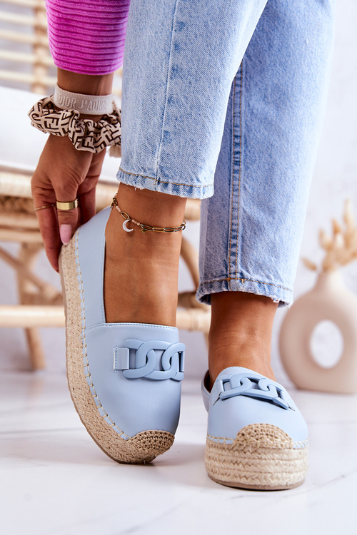 Klasické espadrilles na platforme Blue Julianne