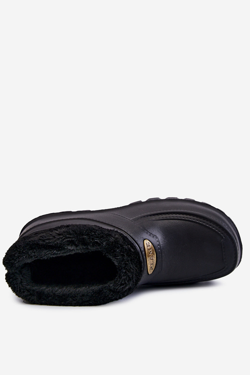 Pánské zateplené pěnové holínky do deště černé Tanyo