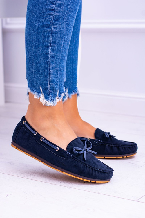 Comfort Gucio Navy Blue Moccasins