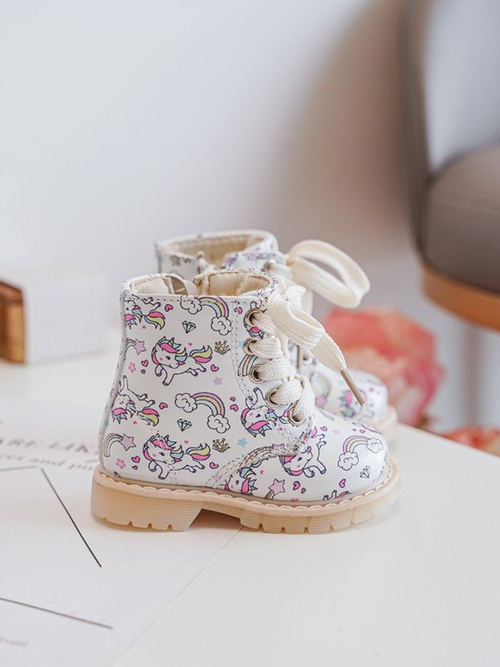 Dětské Boty S Zipem Oceněné Bežové Dolida