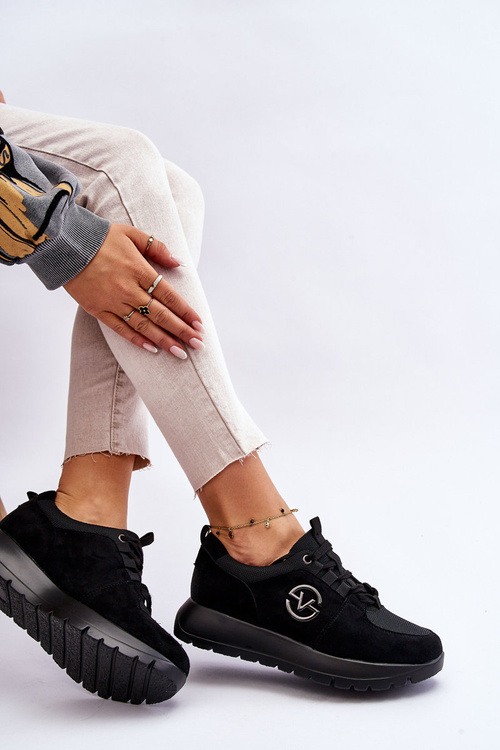 Dámske športové topánky na platforme Black Aisha