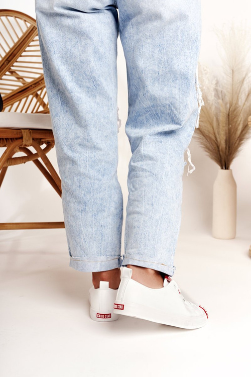 Dámske kožené tenisky Big Star EE274302 biela