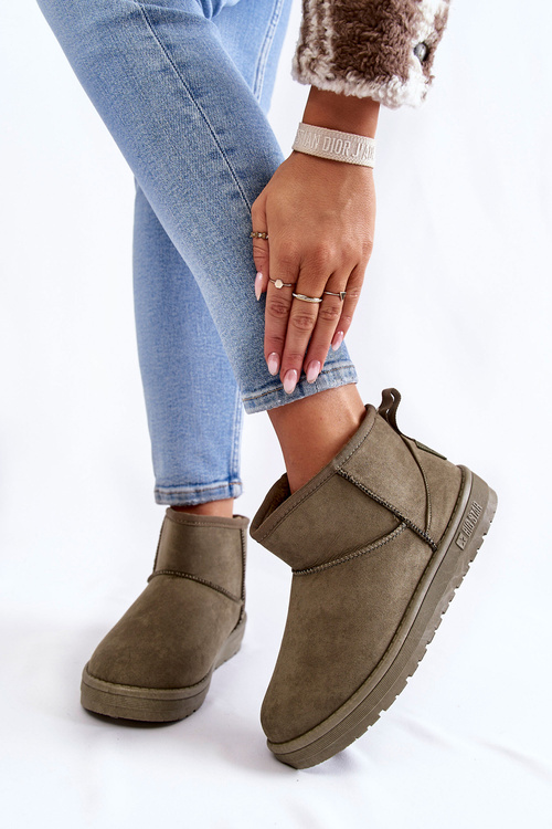 Dámské teplé sněhule Big Star KK274292 Khaki