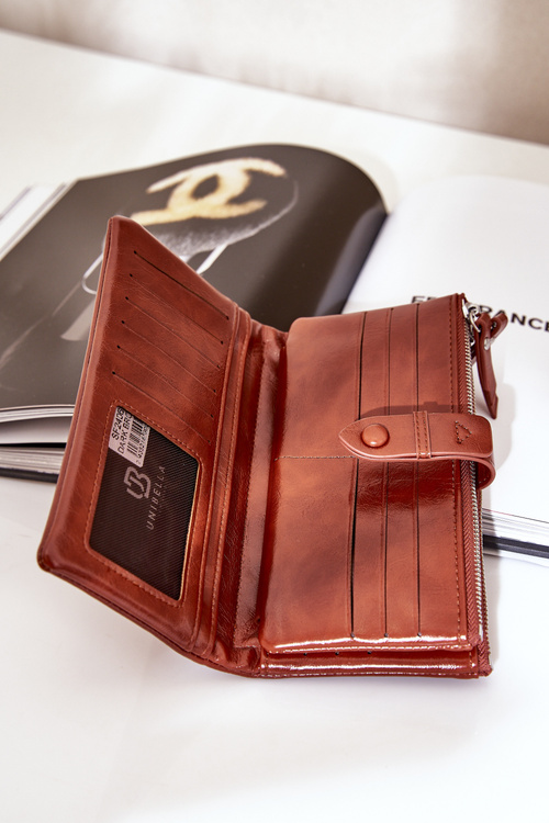 Dámska Peňaženka Z Eko Kože Hnedá Irinda