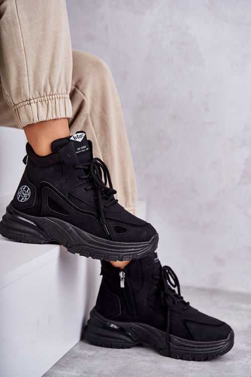 Boty na platformě Lee Cooper LCJ-22-44-1353L Černe