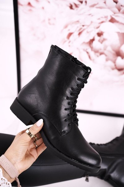 Klasické Dámské Teplé Boty Dekorativní Zip Černé Simple