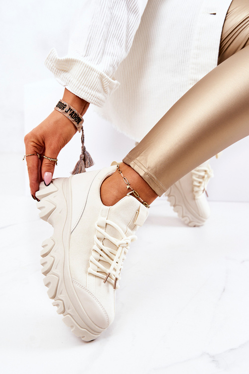 Dámská Sportovní Obuv Sneakersy světle béžove Miles