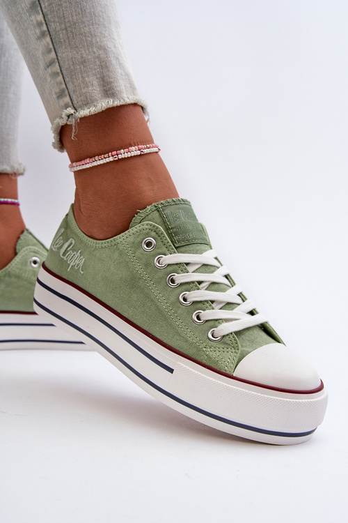 Dámské tenisky na tlusté podrážce Lee Cooper LCW-24-31-2217 zelené