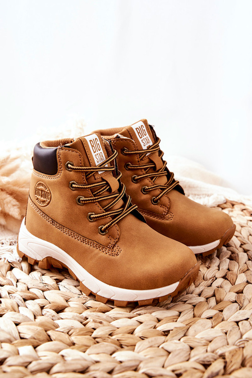 Veľká hviezda II374101 Detské turistické topánky Camel