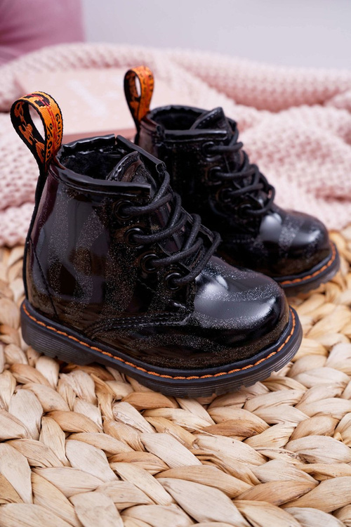 Dětské Boty Se Zipem černé Omua