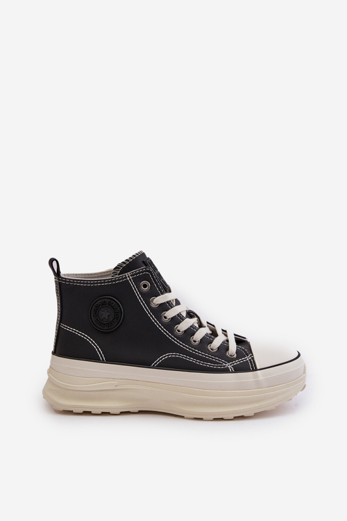 Zateplené Dámské Tenisky Na Platformě Eko Kůže Big Star OO274068 Růžové