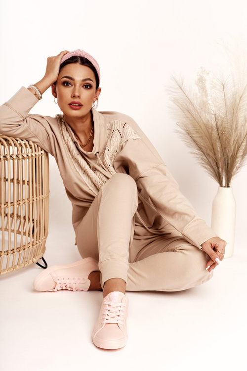 Dámské Kožené Tenisky BIG STAR HH274141 Světle Růžová