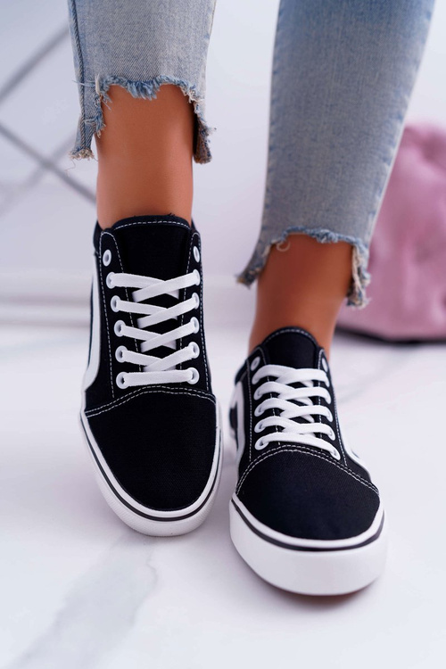 Dámske látky tenisky čierne Bestro