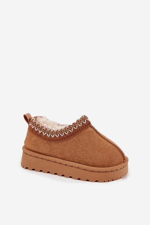 Dětské sněhule s výšivkou Camel Prina