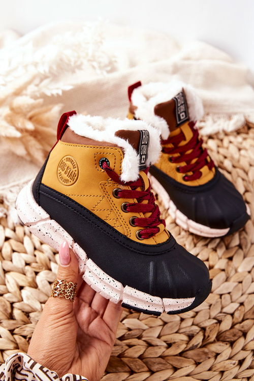 Dětské Oteplovací Boty Big Star II374072 Camel