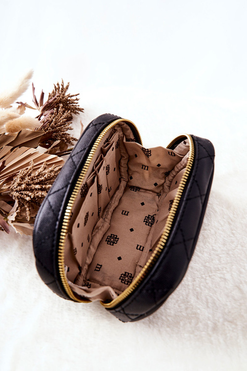 Malá prošívaná kosmetická taška Monnari CSM0050-020 Černá