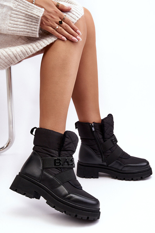 Dámske snehové topánky pre posuvnú čiernu Zeva