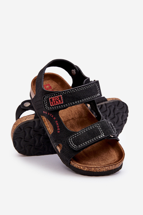 Dětské lehké sandály na suchý zip Big Star LL374141 černá