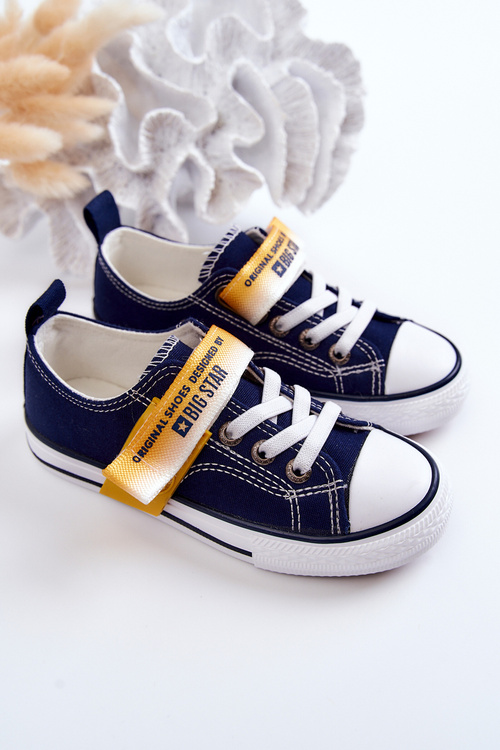 Detské nízke tenisky Veľká hviezda JJ374072 Navy Blue