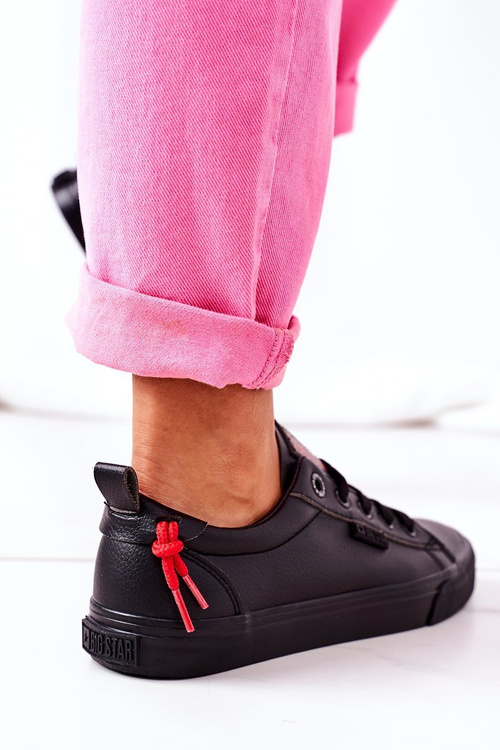 Dámské Kožené Tenisky BIG STAR GG274161 Černé