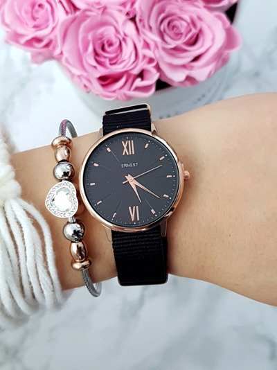 Dámské Hodinky Ernest Fousie černé