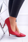Sergio Leone Matte Pumps Red Feliciana