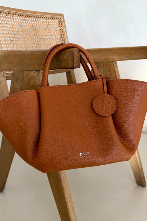 Dámská taška shopper z eko kůže Big Star SS574004 camel