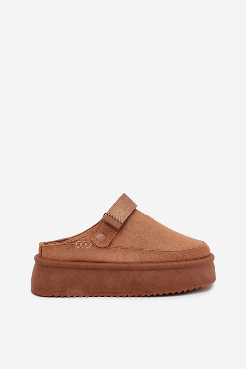 Dámské sněhule na platformě s přezkou Camel Jorielle