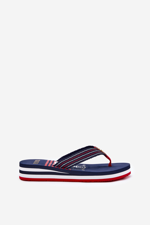 Dámské Šlapky Japonky Na Klínu Big Star RR274A126 Modré