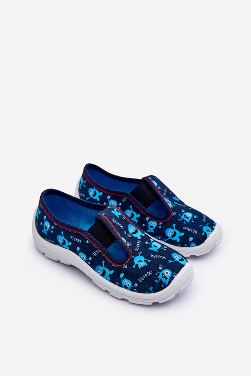 Boty Papcie Befado Vsuvné 975X177 Modré