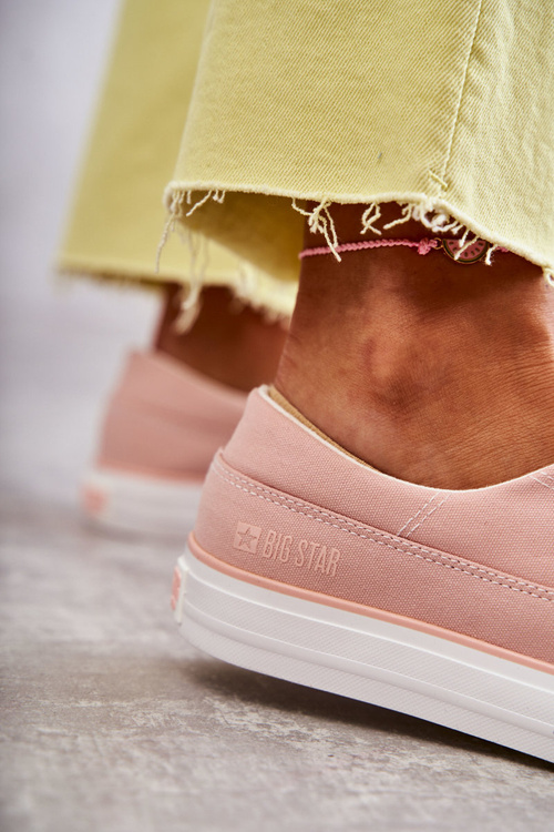 Dámske materiálne tenisky Big Star KK274020 nahé