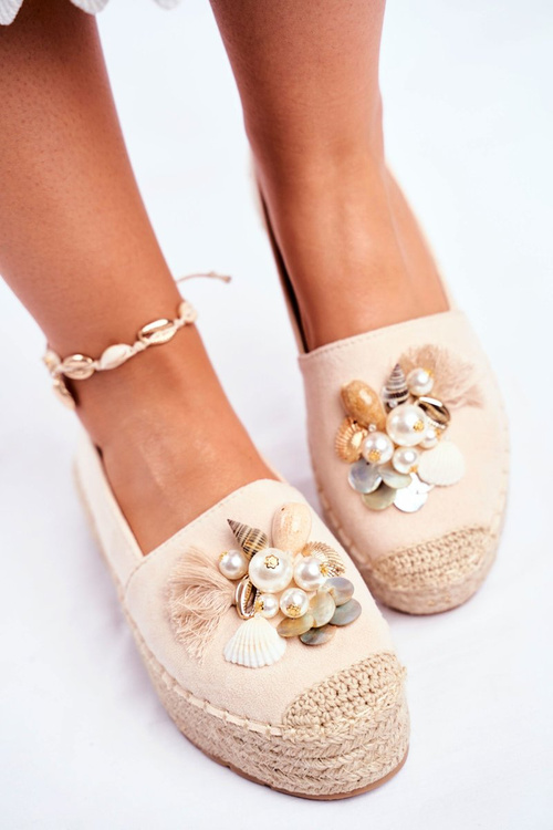 Dámské Espadrilky Lněné Béžové Denver