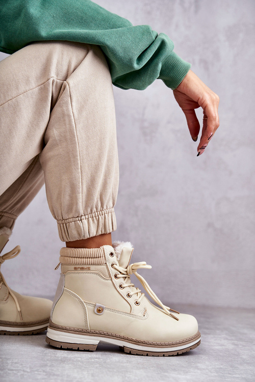 Dámské zateplené boty Trappers Béžový Liv