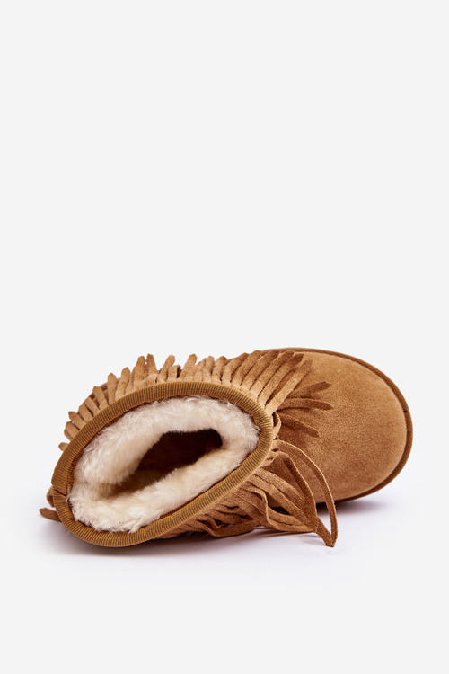 Izolované topánky Detské snehové topánky s dekoratívnymi strapcami Nimia Nimia