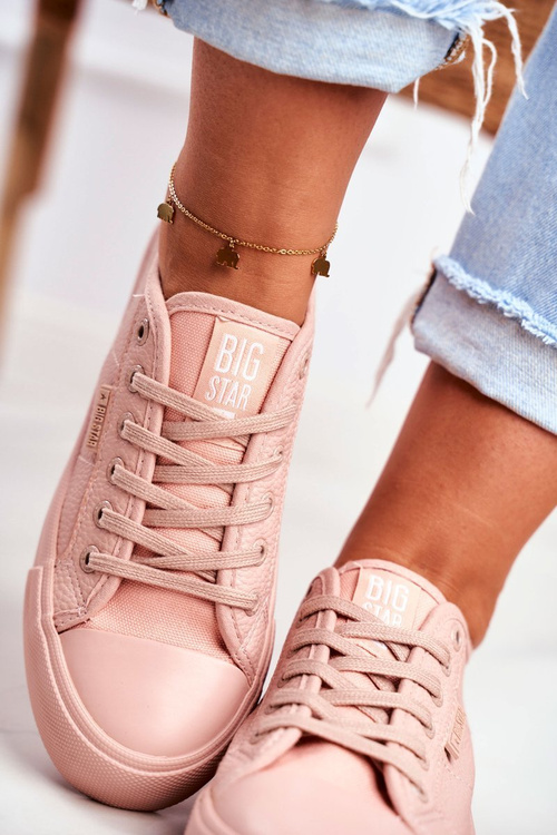 Dámske tenisky s veľkou hviezdou Pink GG274103