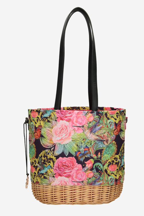 Pletená taška košík NOBO XM0040 Béžový