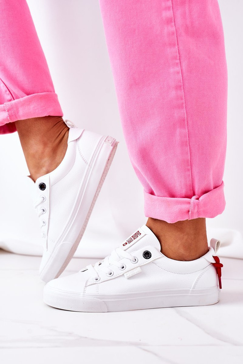 Dámské Kožené Tenisky BIG STAR GG274160 Bílé