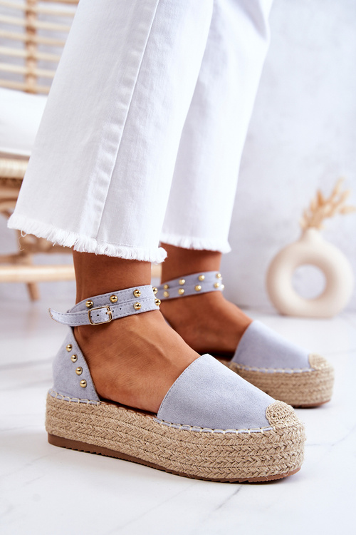 Espadrilky Sandály s tryskami modre Lillian