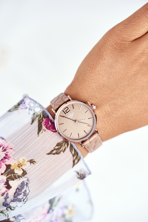 Dámske hodinky Michael John Snake Beige Caito