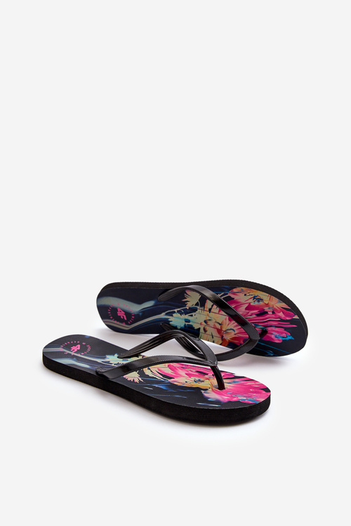 Dámske vzorované žabky klapky 4FRMM00FFLIF138-90S multikolor