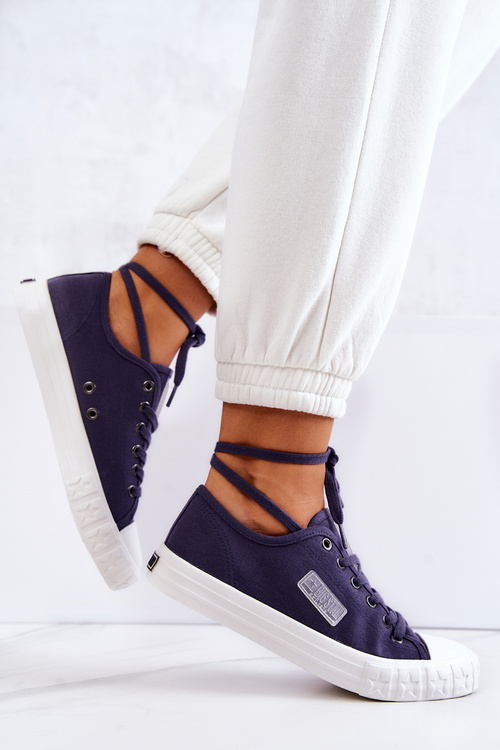 Klasická ženská veľká hviezda JJ274494 Navy Blue tenisky