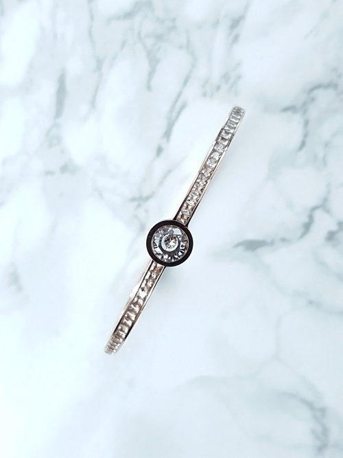 Dámský Náramek Ocel zirkony krystalů růžové zlato Quento