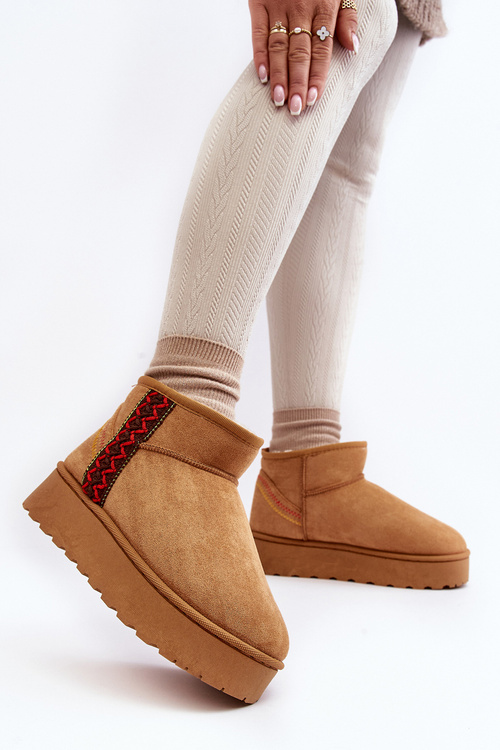 Dámske snehové topánky na platforme izolovanej ťavou Lomess