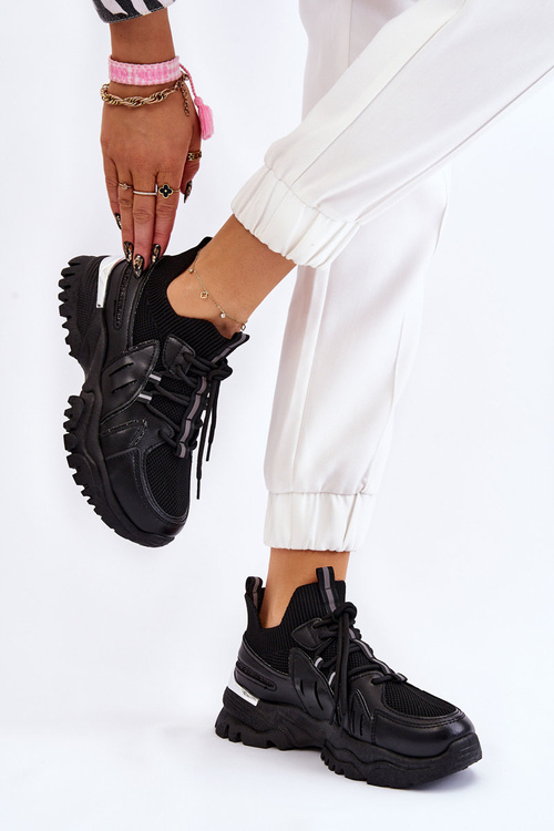 Dámske ponožkové športové topánky skĺzli čiernu Bernu