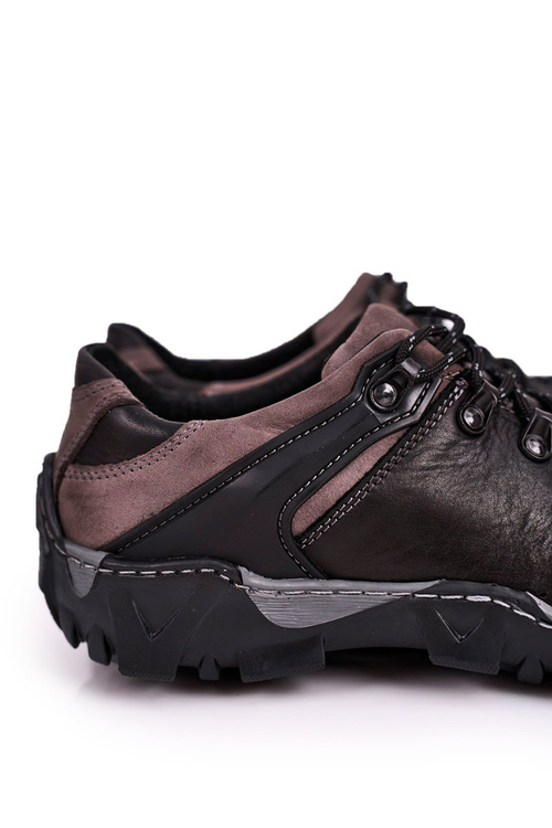 Pánské Trekové Boty Kožené BEDNAREK černé