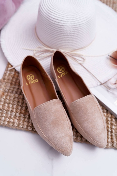 Dámské Mokasíny Lu Boo Eko-semiš béžové Magnus