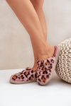 Dámske Kožušinové Papuče Leopard Inblu EK000008 Ružové