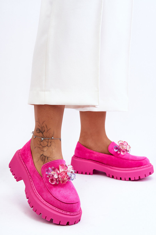 Dámské křišťálové mokasíny Černá Avril